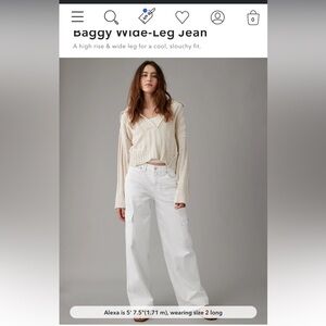 American Eagle baggy wide leg jean